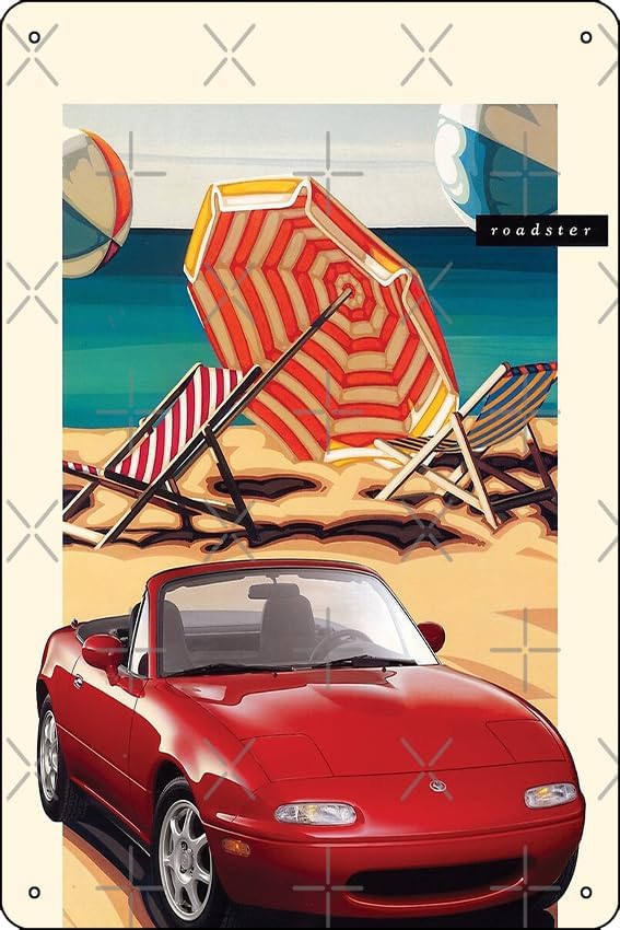 Home Decor Brochure - Affiche publicitaire NA Miata, plaque métallique