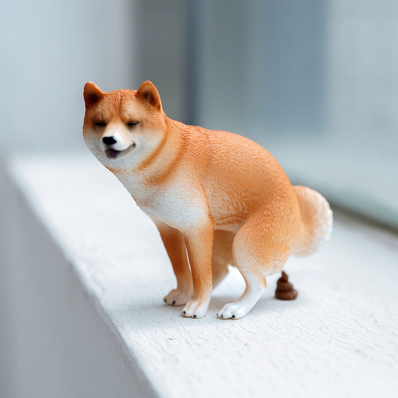 Home Decor Resin - Ensemble de figurines Shiba Inu amusantes,