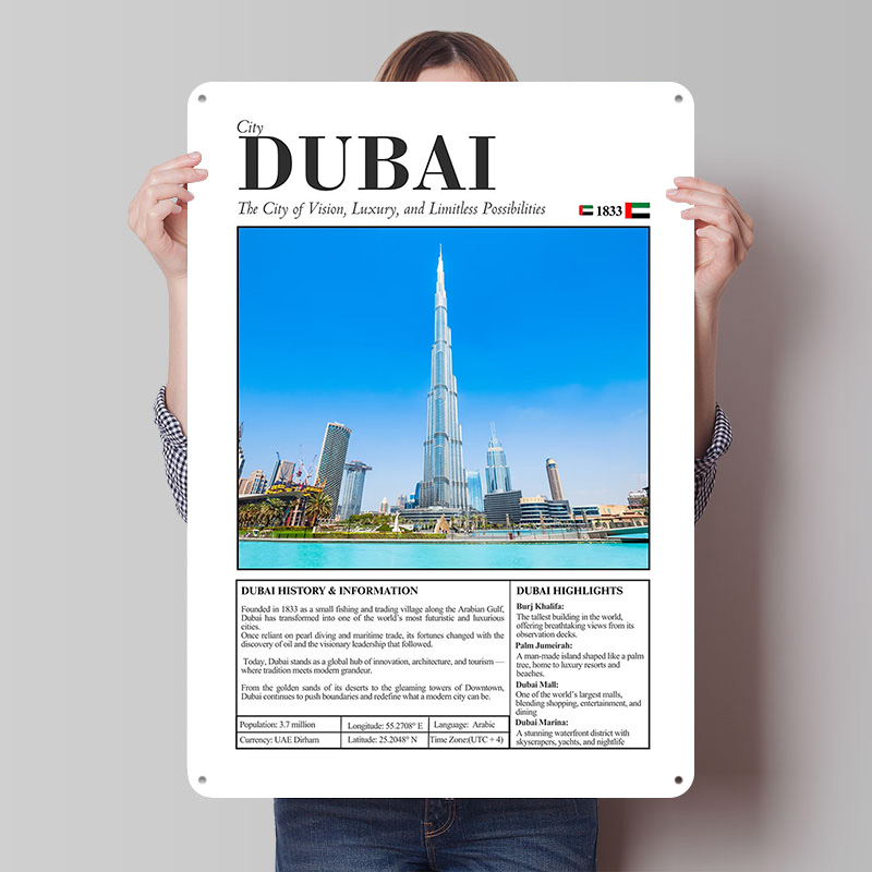 Home Decor Dubai - Affiche imprimée sur le thème de