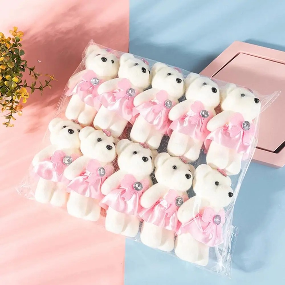 Home Decor Flowers - Lot de 10 ours en fleurs