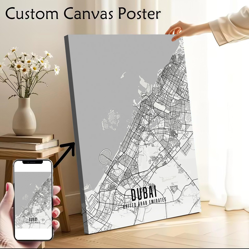 Home Decor Dubai - Affiche de la carte de la
