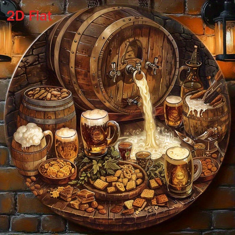 Home Decor Korea - 1 plaque ronde plate 2D en