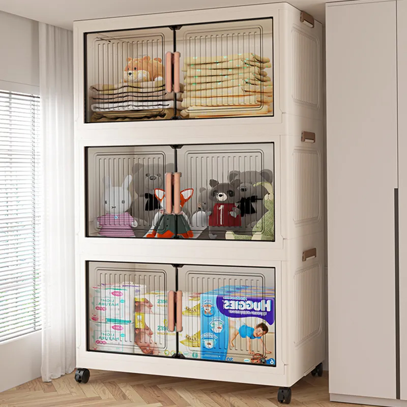 Home Decor Solution - Armoire de rangement pliable anti-poussière, organisateur