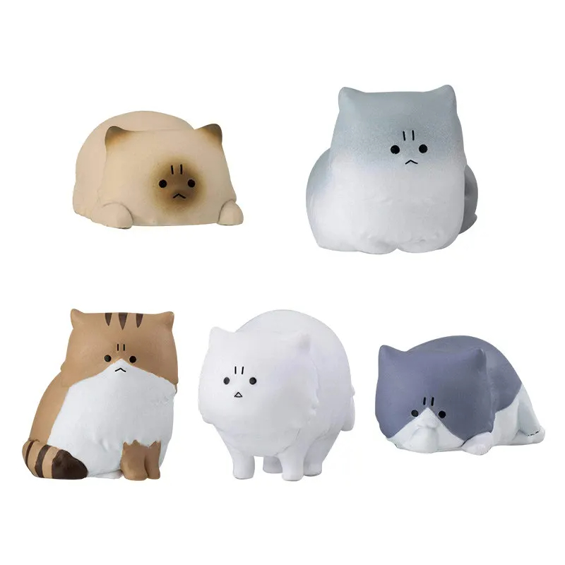 Home Decor Cat - Figurine Bandai Gashapon Angry Cat, mini