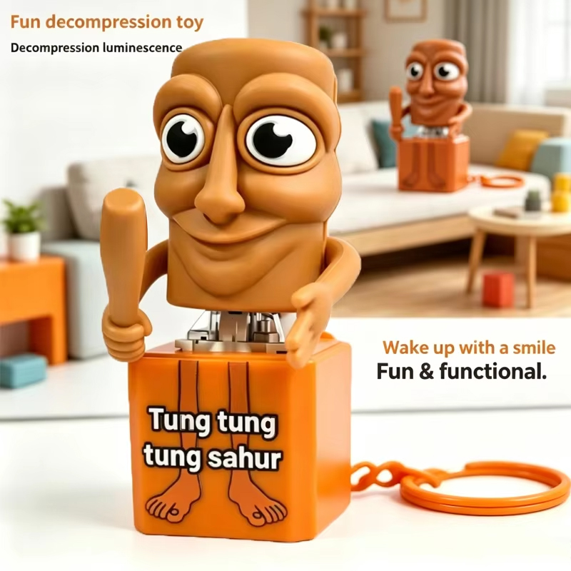 Home Decor Solution - Nouveau porte-clés Tung Tung Tung Sahur,