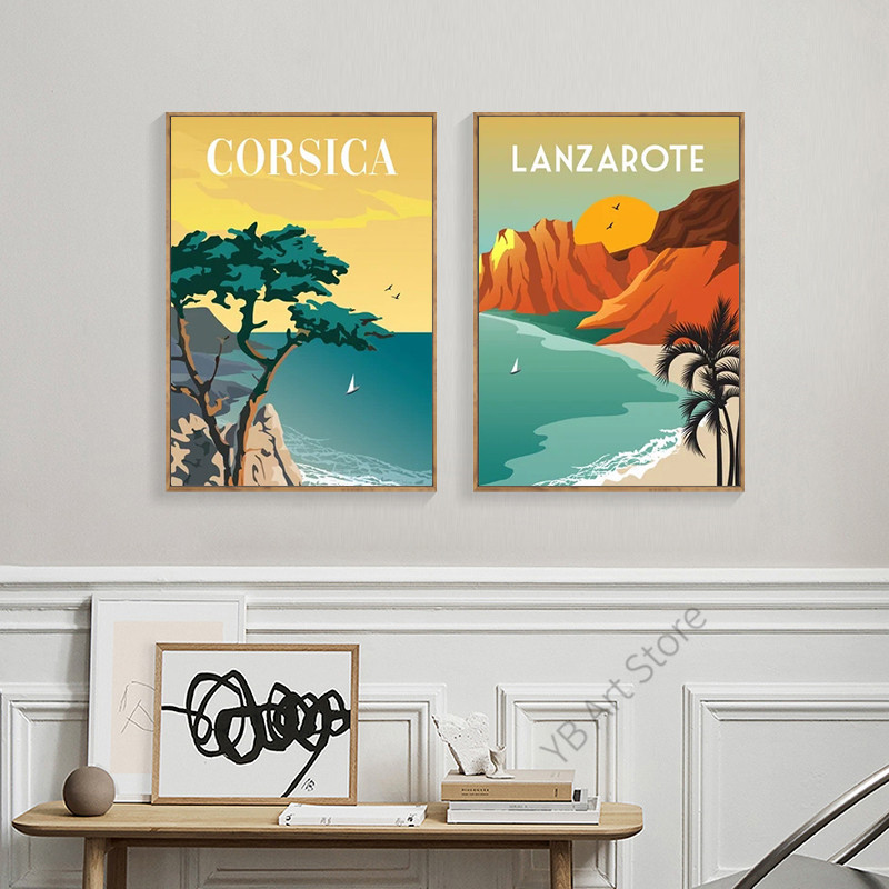 Affiche de Ville de Voyage, Pl - Home Decor Dubai avis et prix