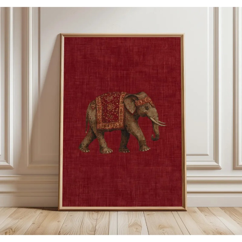 Impression motif éléphant indi - Home Decor Indonesia avis et prix