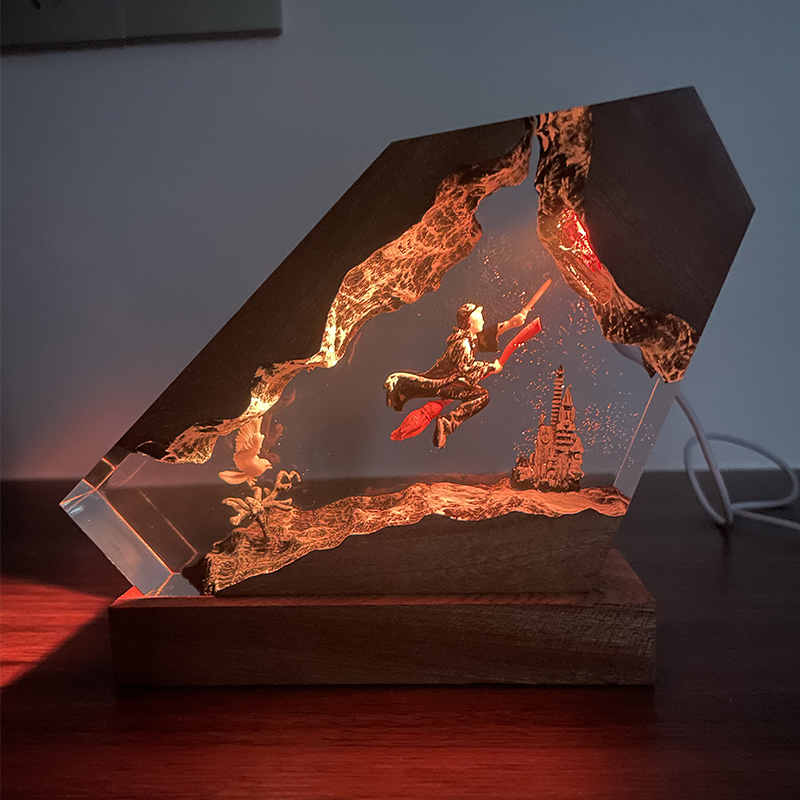 Lampe en résine de bois époxy, - Home Decor Resin avis et prix
