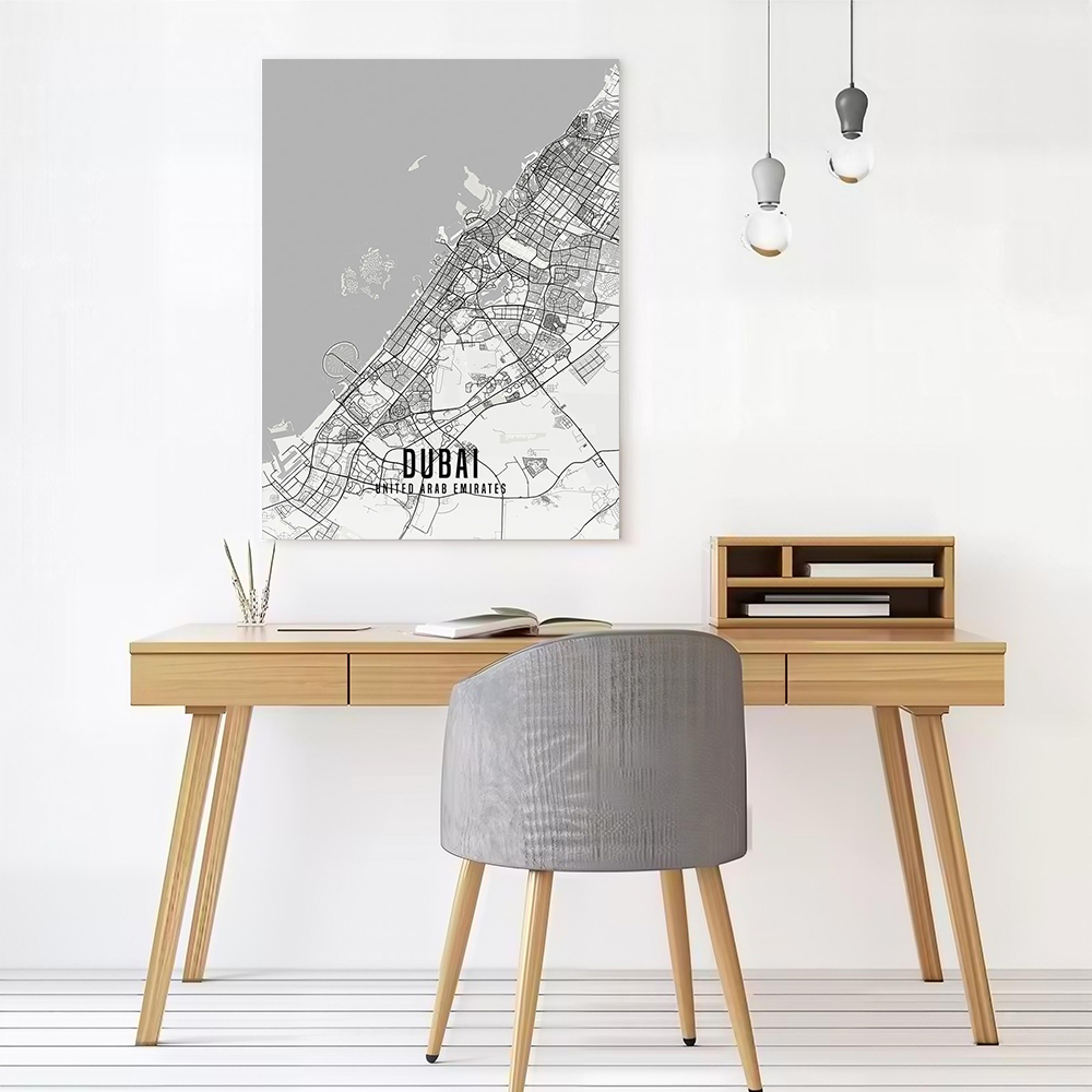 Affiche de la carte de la vill - Home Decor Dubai avis et prix