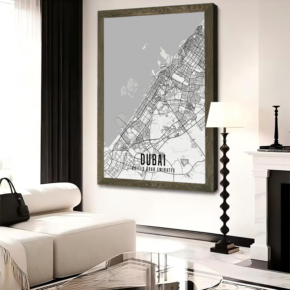 Affiche de la carte de la vill - Home Decor Dubai avis et prix