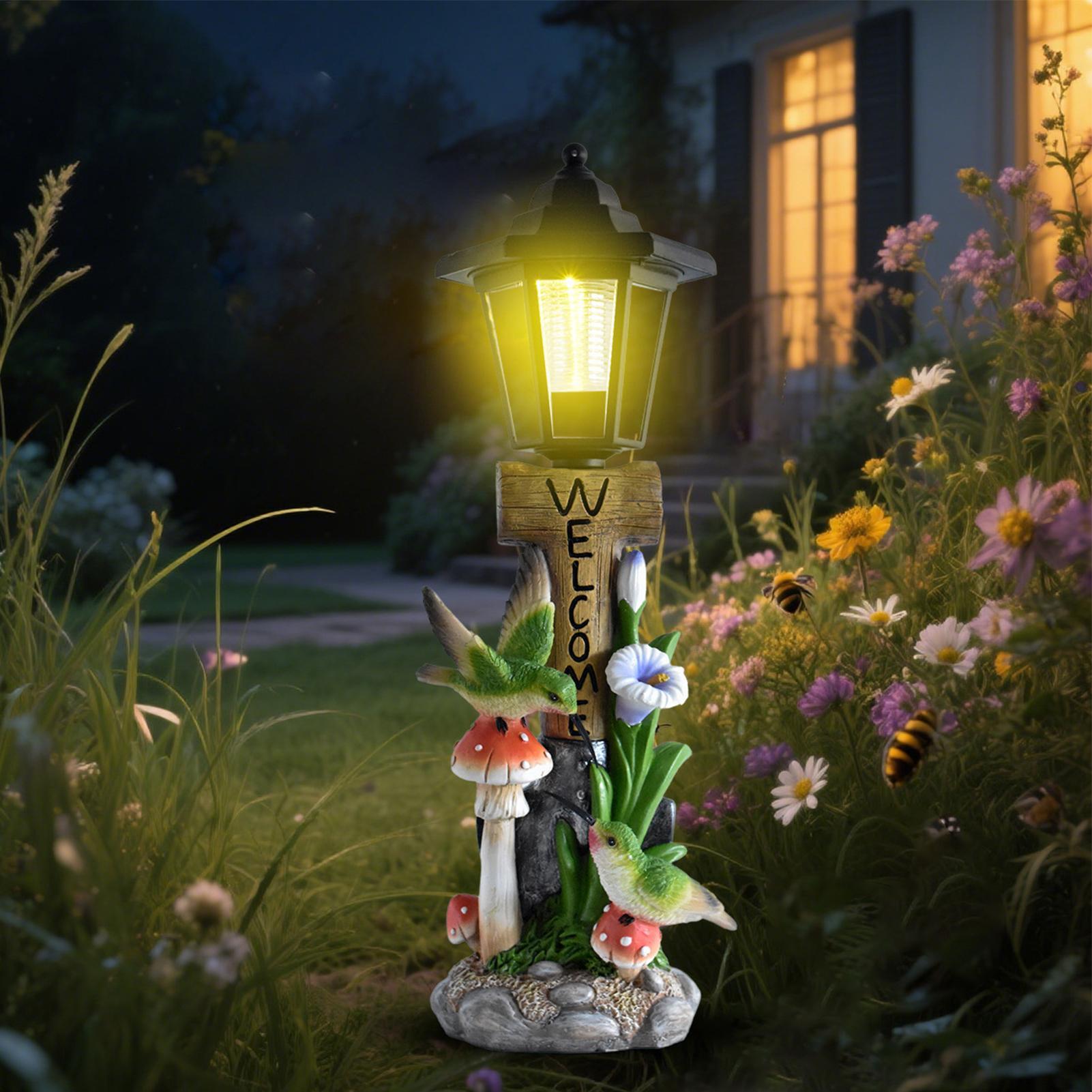Lampes solaires de jardin, sta - Home Decor Resin avis et prix