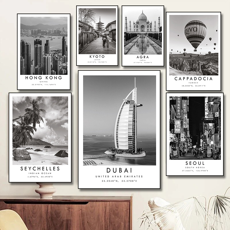 Affiche de ville de voyage noi - Home Decor Dubai avis et prix