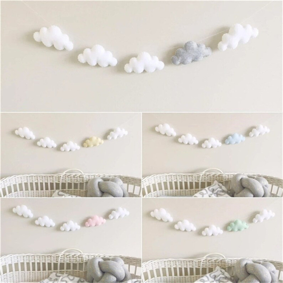 Guirlandes de nuages en feutre - Home Decor Korea avis et prix